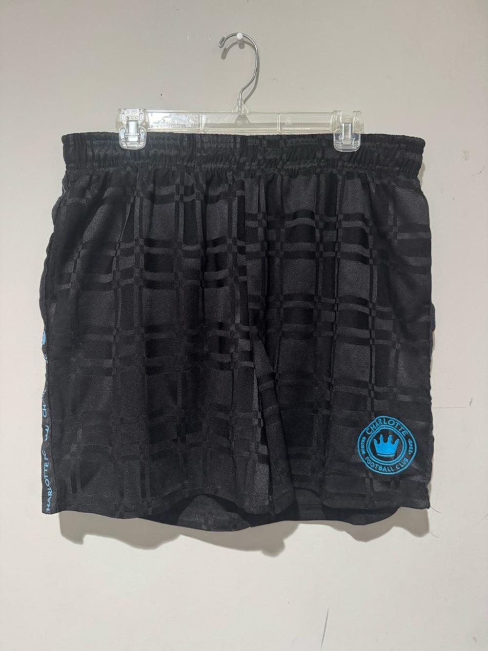 Men's Black Athletic Shorts Charlotte FC Football Club